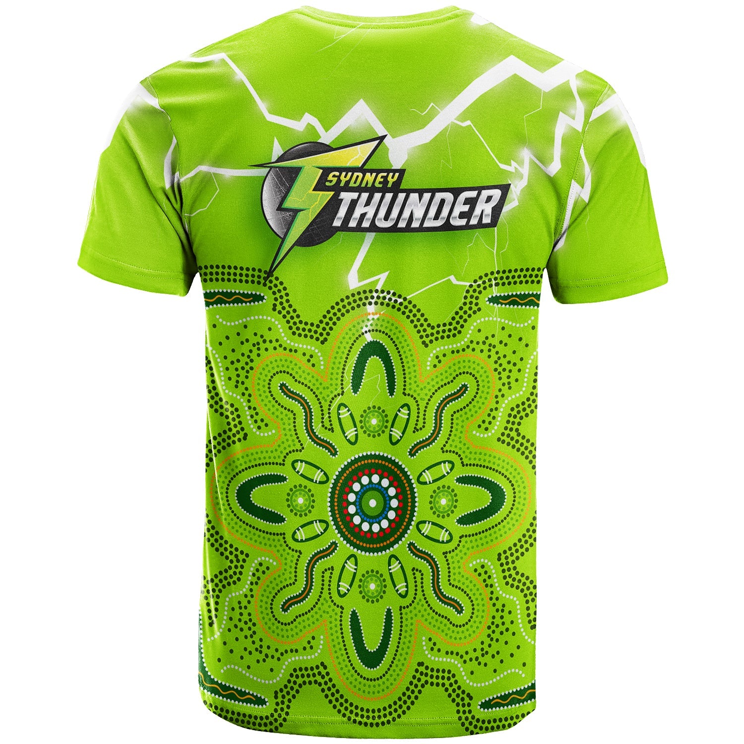 Sydney Thunder T shirt - Aboriginal Style Of Dot - - Vibe Hoodie Shop