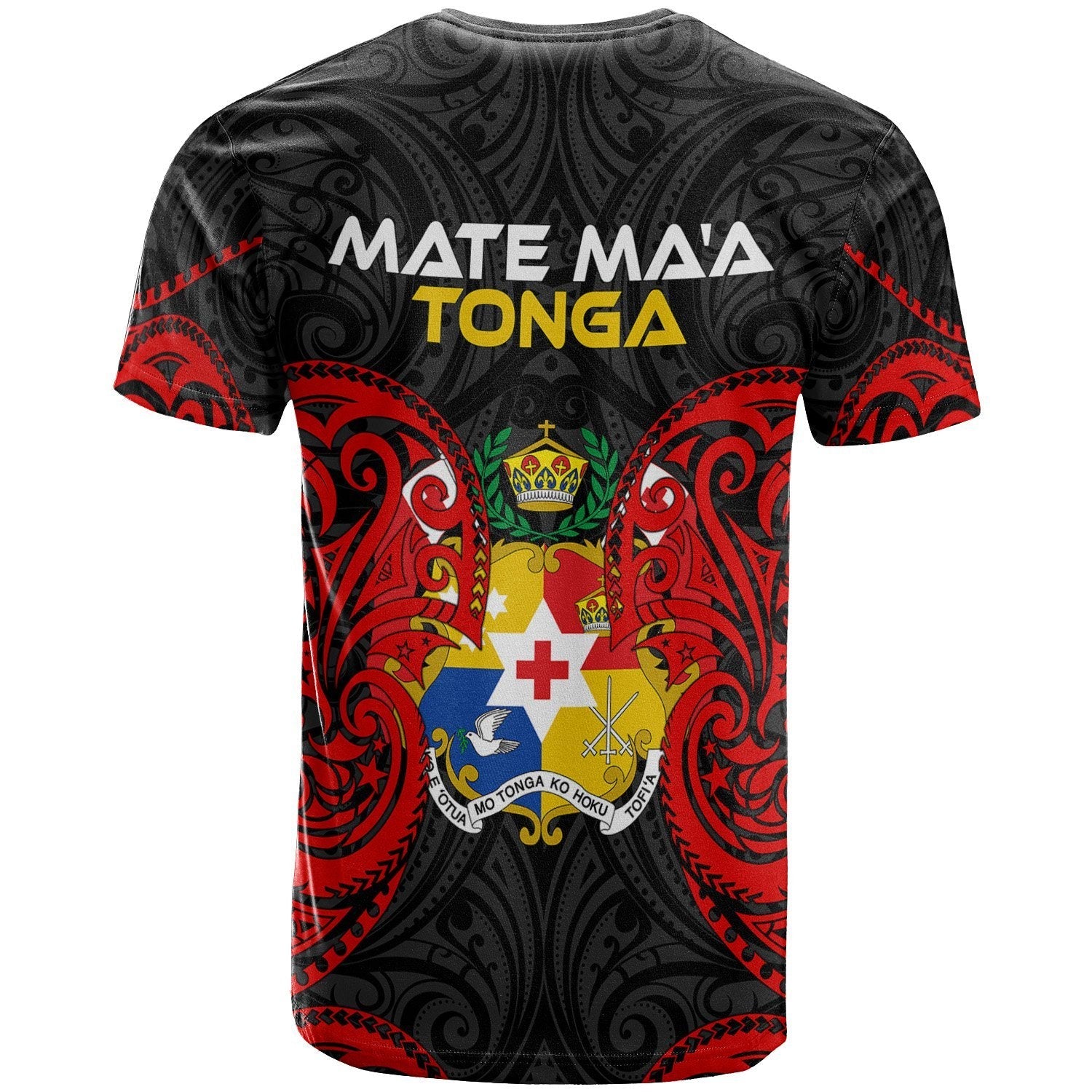 Polynesian Mate Ma'a Tonga T shirt - Tongan Spirit - Vibe Hoodie Shop