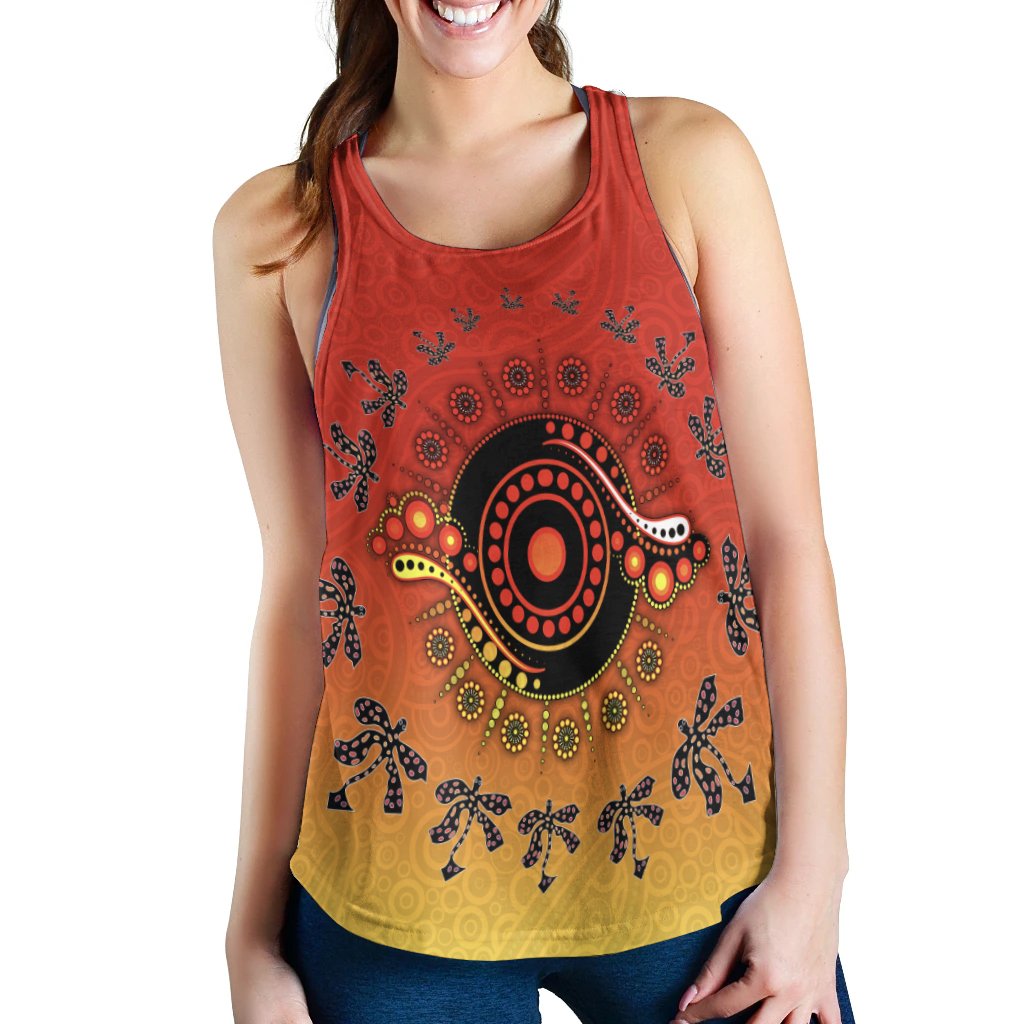 Aboriginal Women's Tank Top - Circle Pattern - Vibe Hoodie Shop