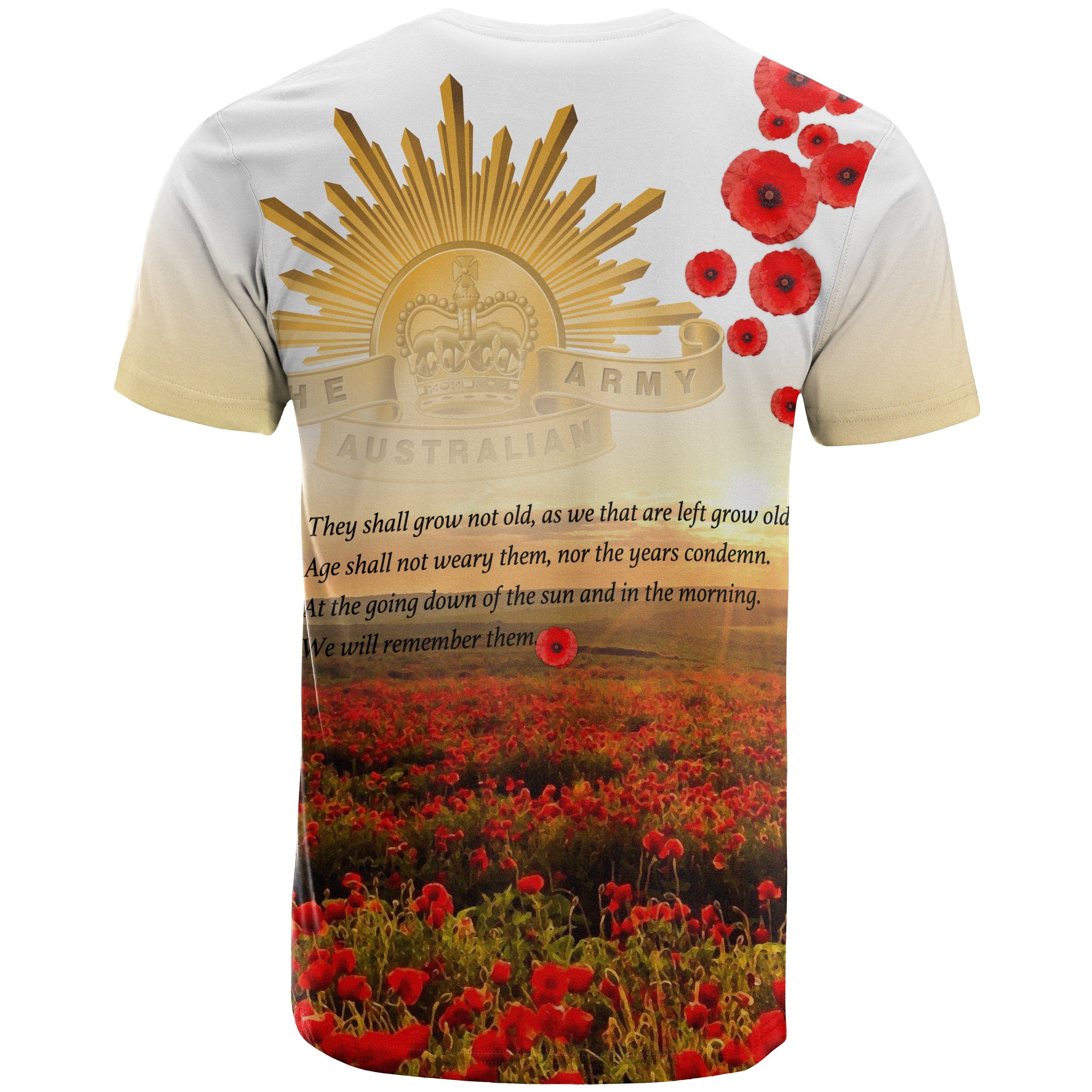 Custom ANZAC Day 2021 T shirts - We Will Remember Them - Vibe Hoodie Shop