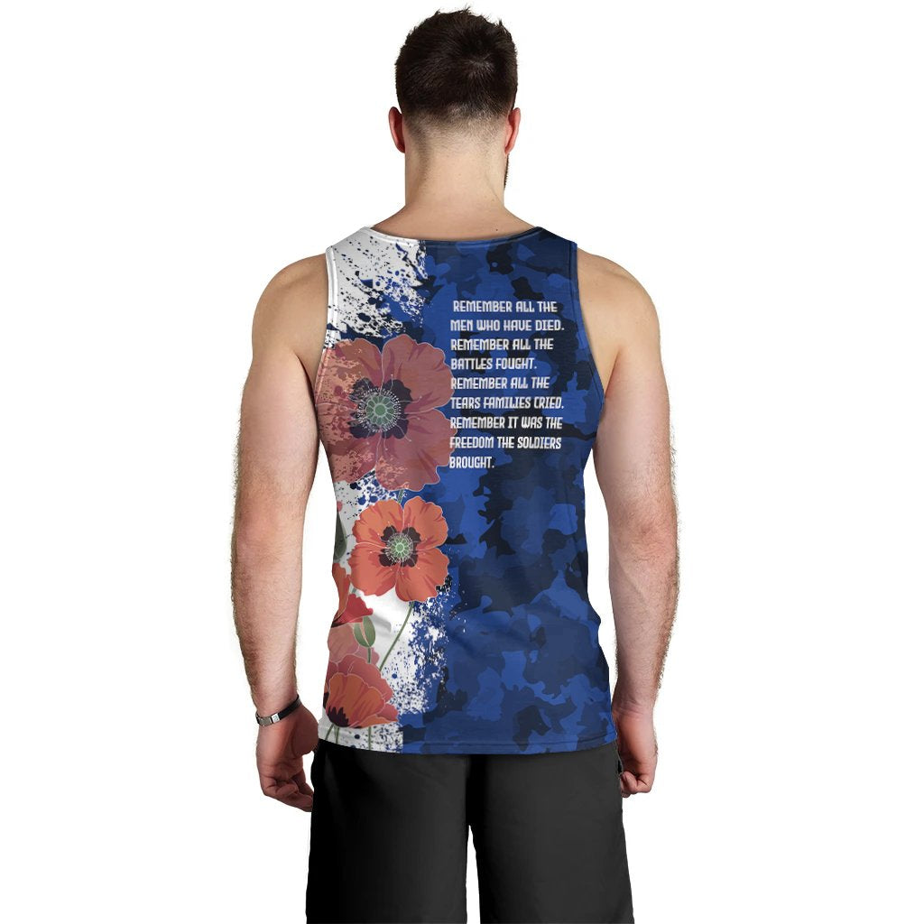 Custom ANZAC Men's Tank Top - ANZAC Day 2021 - Vibe Hoodie Shop