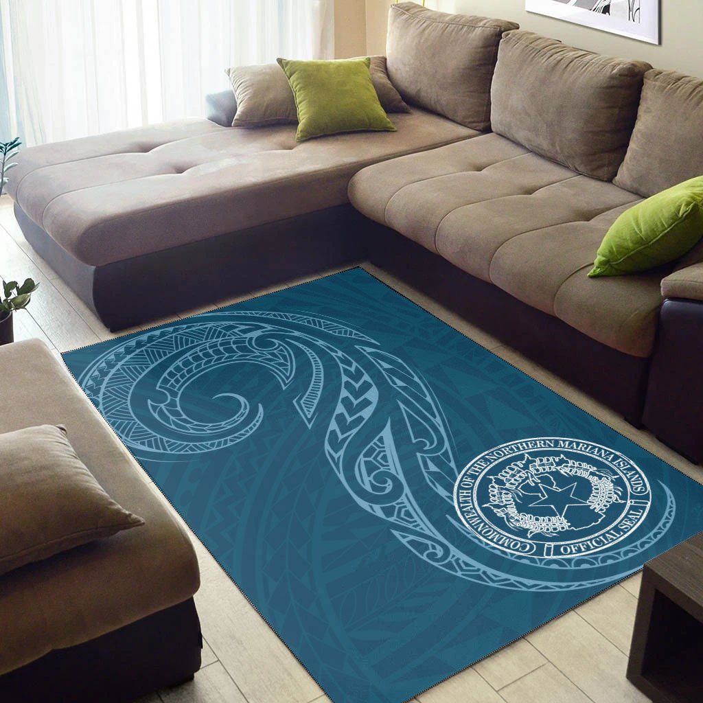 Northern Mariana Islands Area Rug - Polynesian Style - Vibe Hoodie Shop