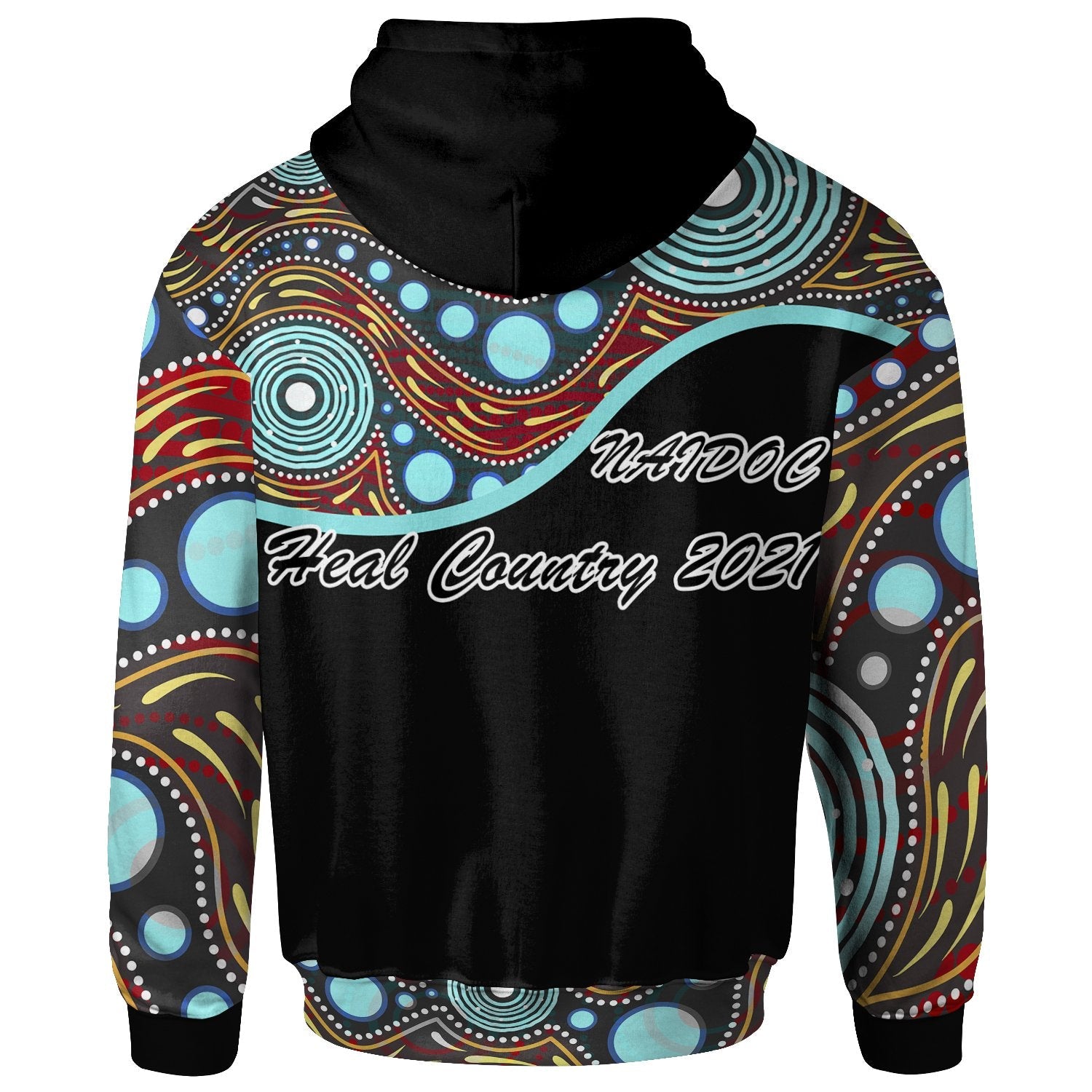 NAIDOC 2021 Zip - Up Hoodie - Heal Country - Vibe Hoodie Shop