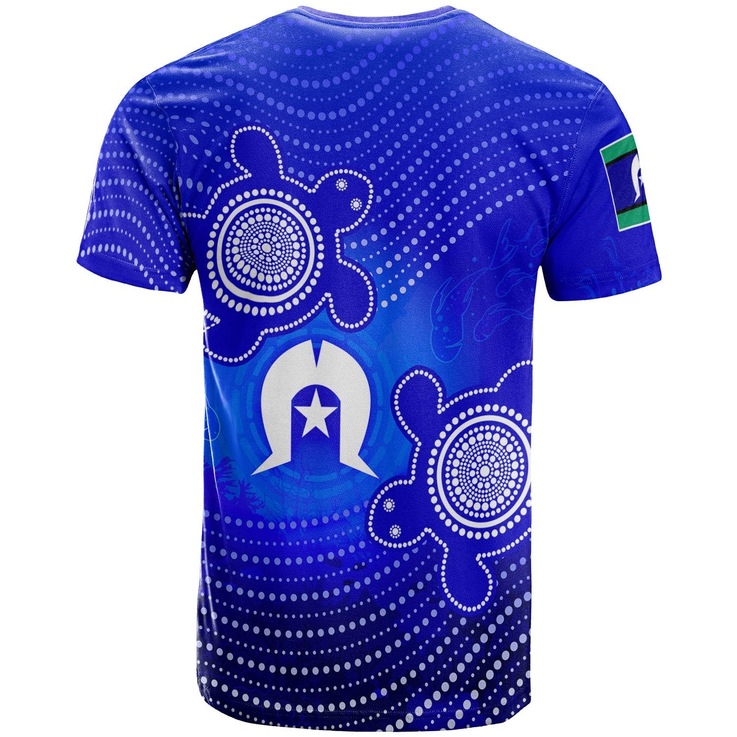 Custom Torres Strait Islanders T shirt - Torres Symbol With Indigenous Turtle - Vibe Hoodie Shop