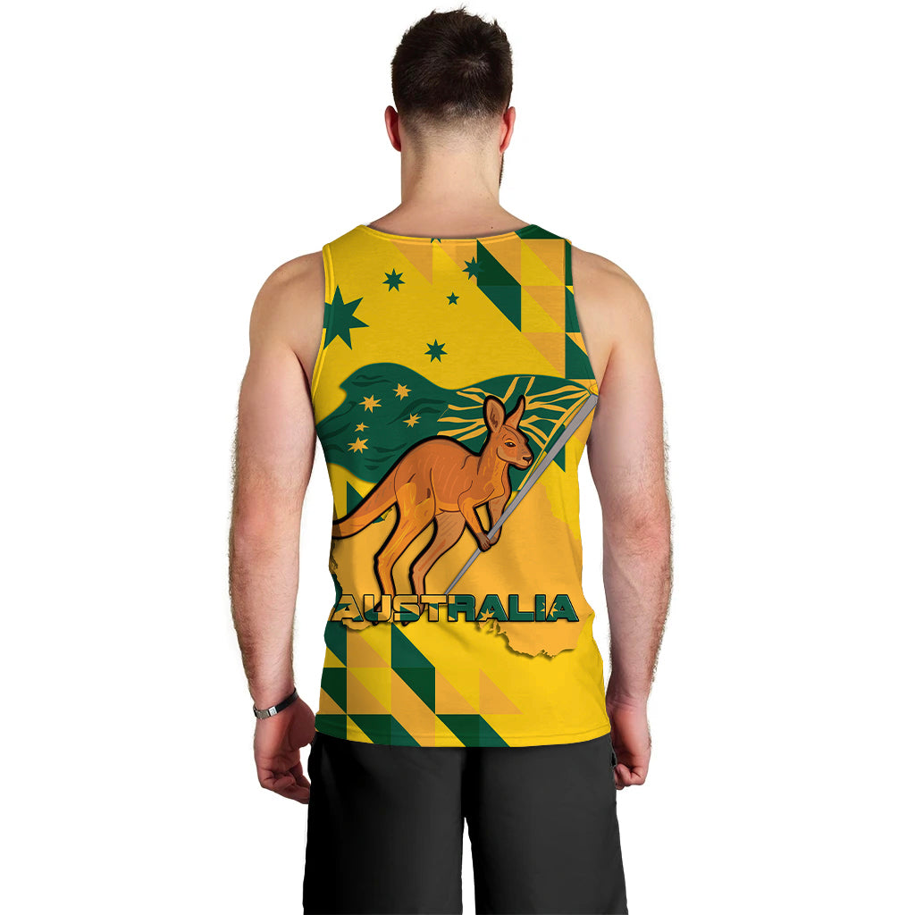 Australia Day Proud To Be Aussie Men Tank Top - - Vibe Hoodie Shop