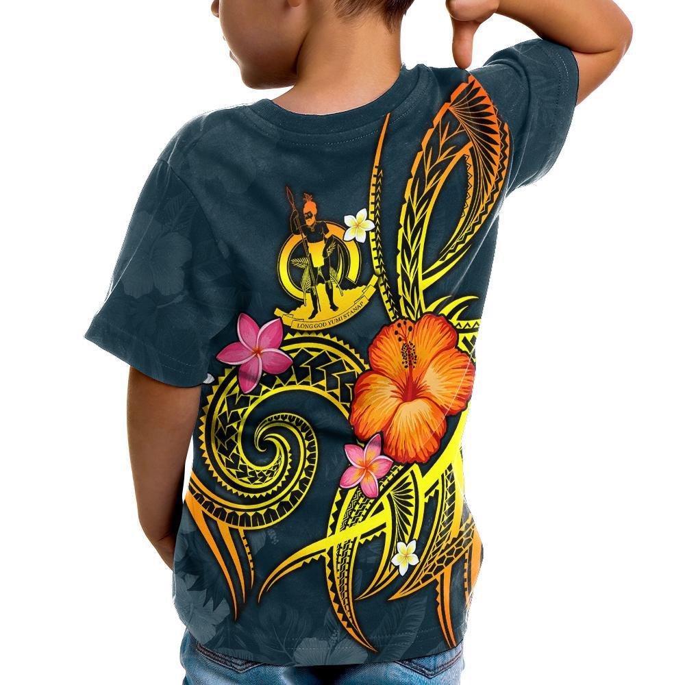 Vanuatu Polynesian Personalised T shirt - Legend of Vanuatu (Blue) - Vibe Hoodie Shop