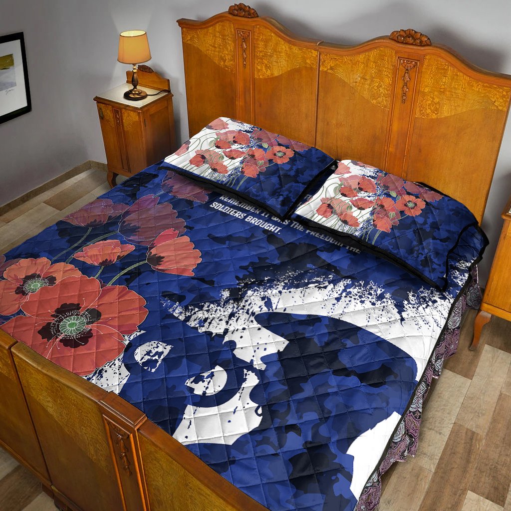 Custom ANZAC Quilt Bed Set - ANZAC Day 2021 - Vibe Hoodie Shop