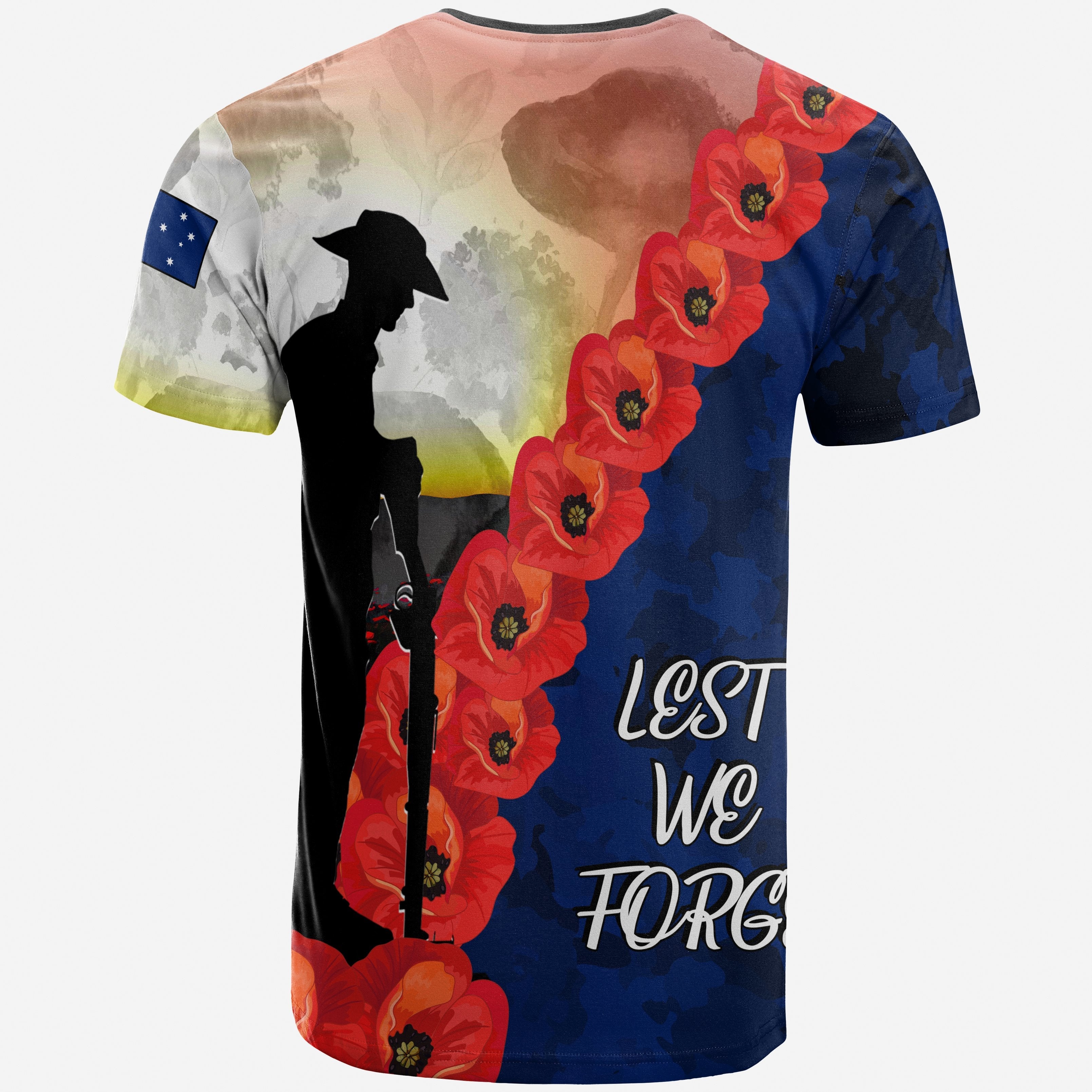 ANZAC Lest We Forget T shirts - All Gave Some, Some Gave All - - Vibe Hoodie Shop