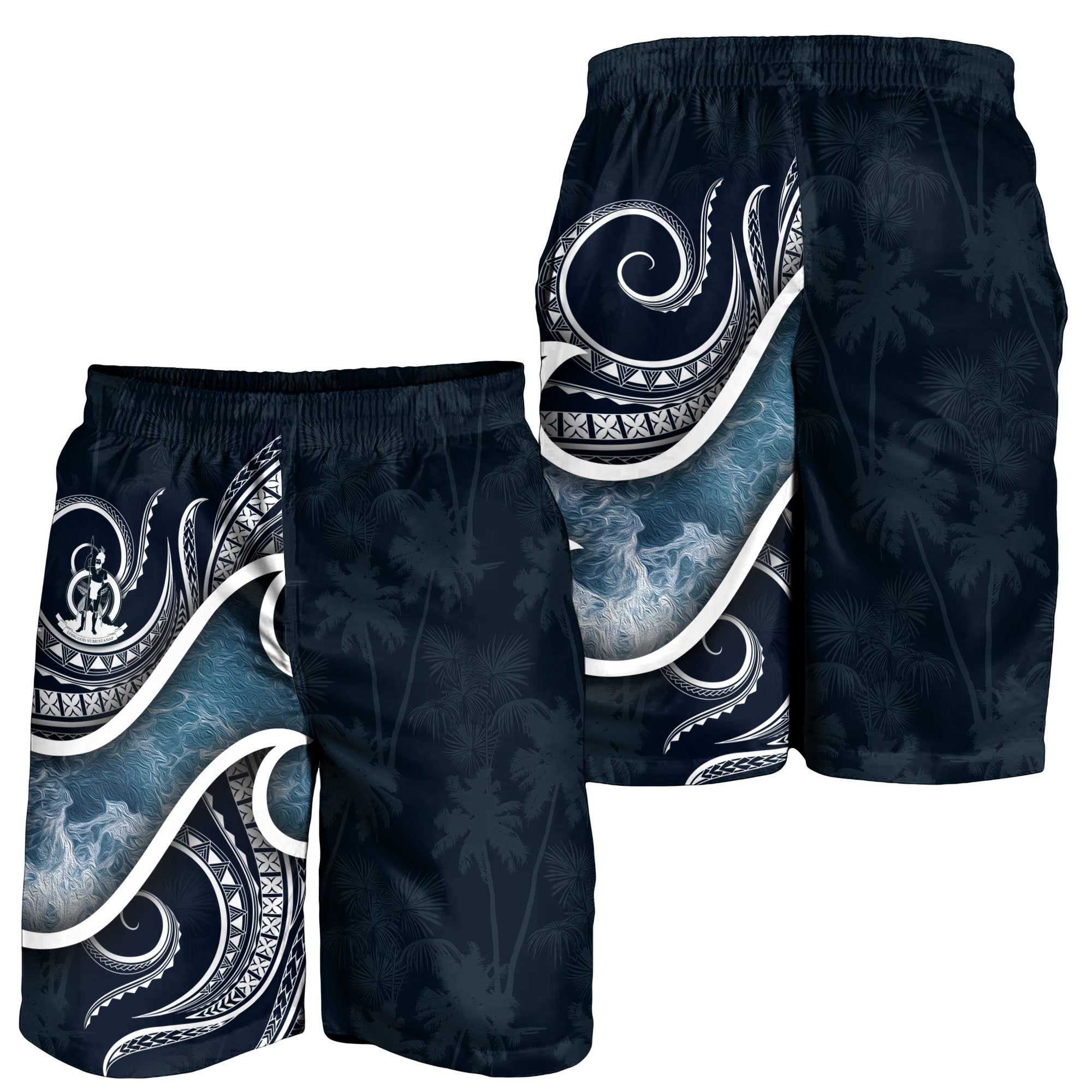 Vanuatu Polynesian Men's Shorts - Ocean Style - Vibe Hoodie Shop