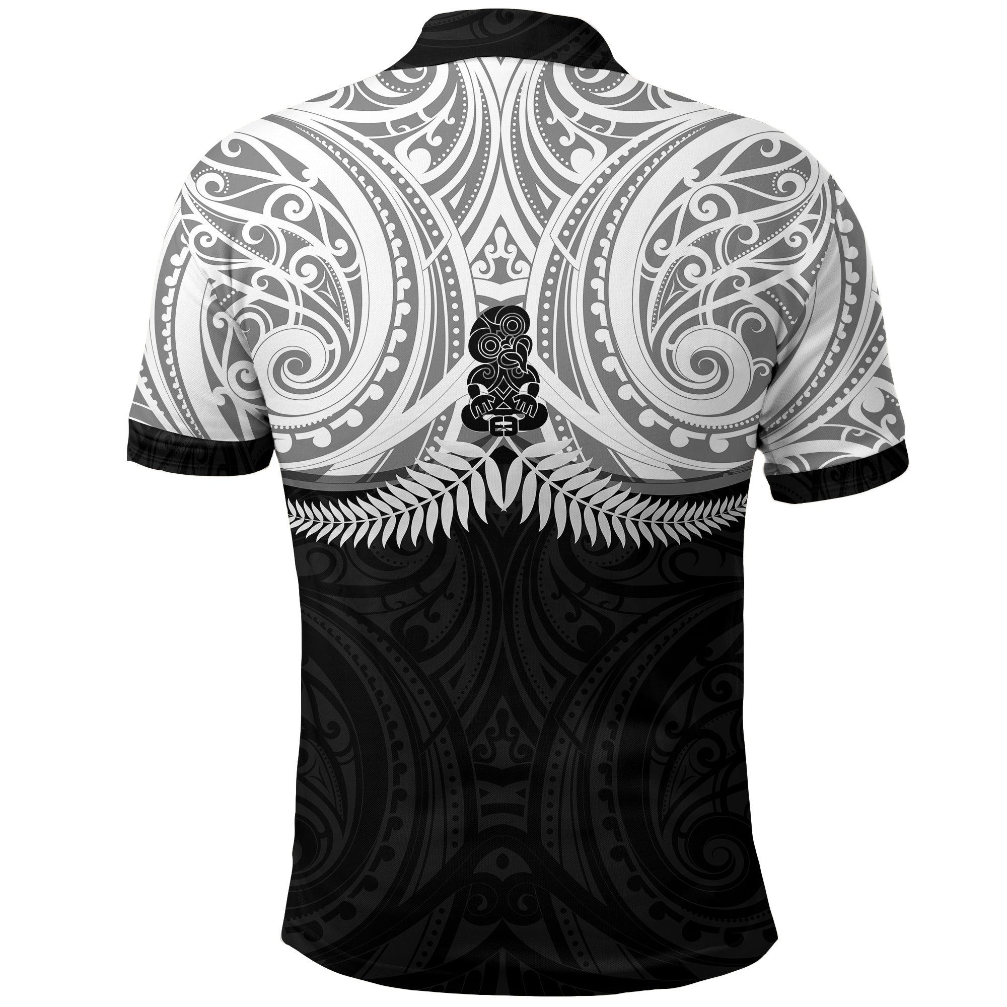 New Zealand Polo Shirt - Maori Silver Fern - LT20 - Vibe Hoodie Shop