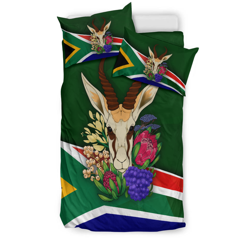 South Africa Springboks Print Bedding Set - - Vibe Hoodie Shop
