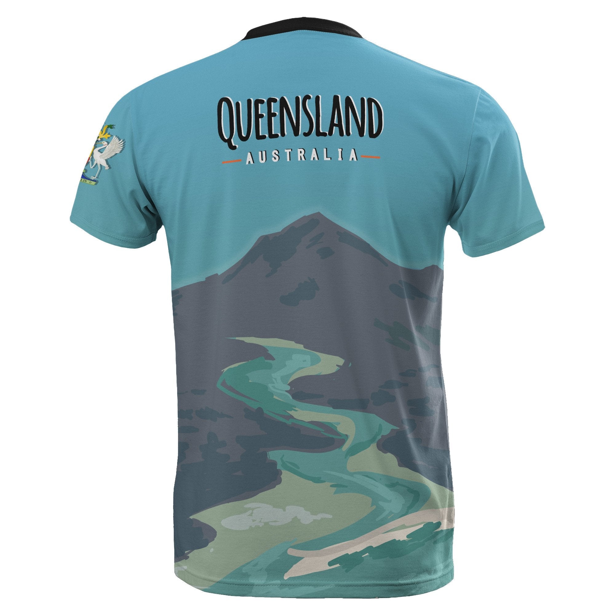 Australia T shirt - Queensland T shirt Landscape Art - Vibe Hoodie Shop