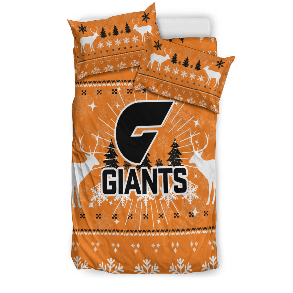 GWS Giants Bedding Set - Christmas Ugly Style - - Vibe Hoodie Shop