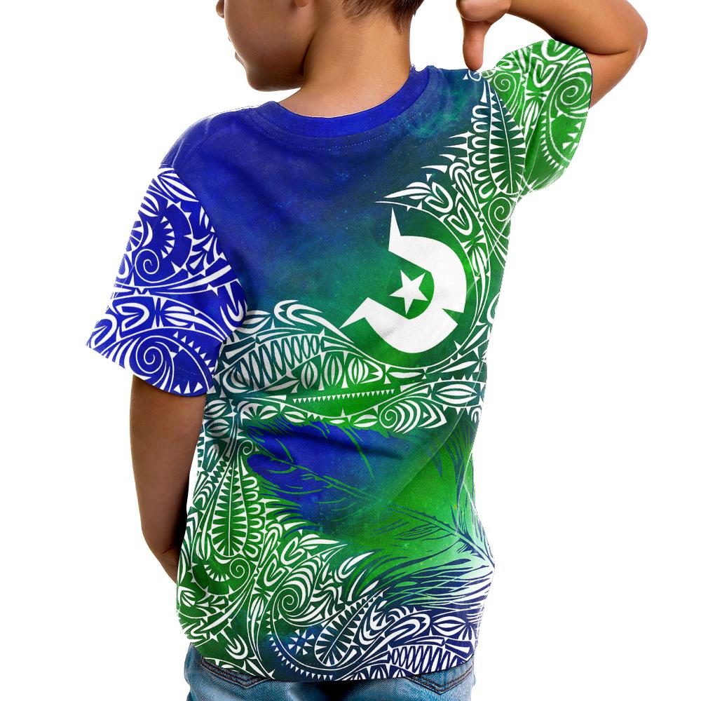 Torres Strait Islanders Kid T shirt - Feather Torres Aether BN15T - Vibe Hoodie Shop