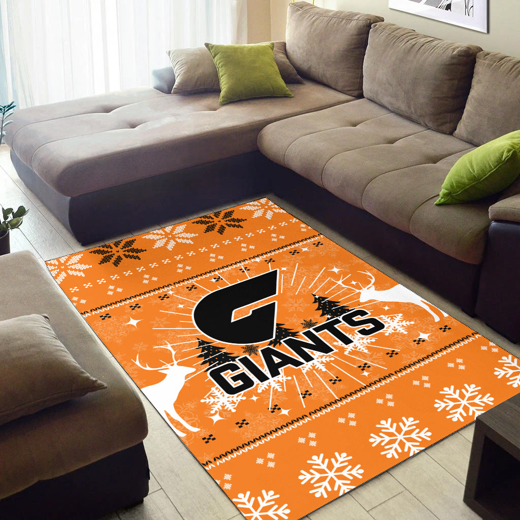 GWS Giants Area Rug - Christmas Ugly Style - - Vibe Hoodie Shop