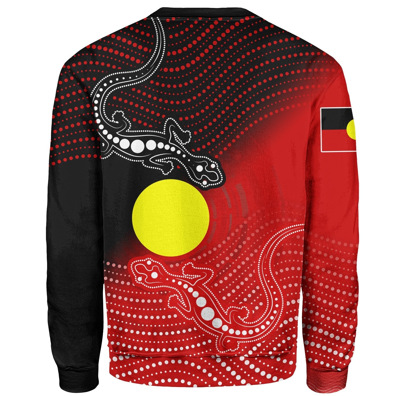 Aboriginal Sweatshirts - Two Indigenous Lizard - Vibe Hoodie Shop