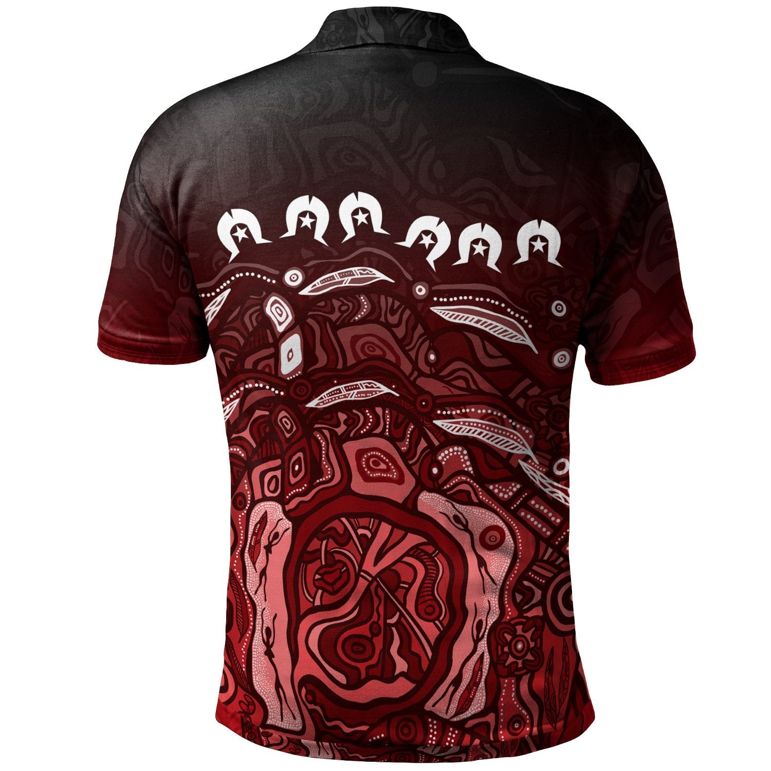 Custom Torres Strait Islands Polo Shirt - Red - Vibe Hoodie Shop