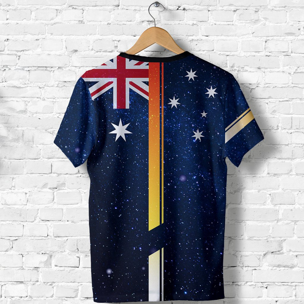 T shirt - Kangaroo T shirt Aus Flag Southern Cross - Unisex - Vibe Hoodie Shop