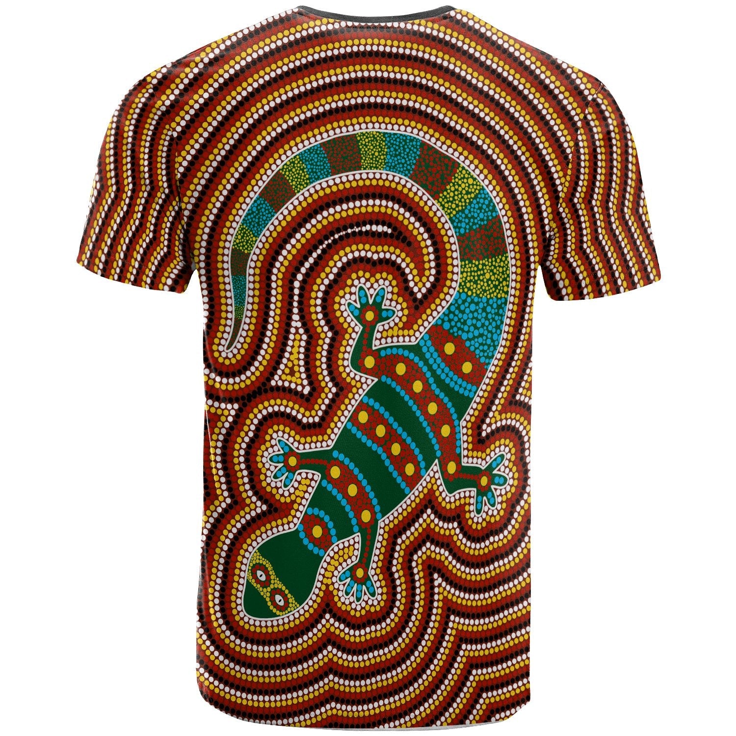 Aboriginal T shirt, Lizard Dot Painting Patterns - Vibe Hoodie Shop