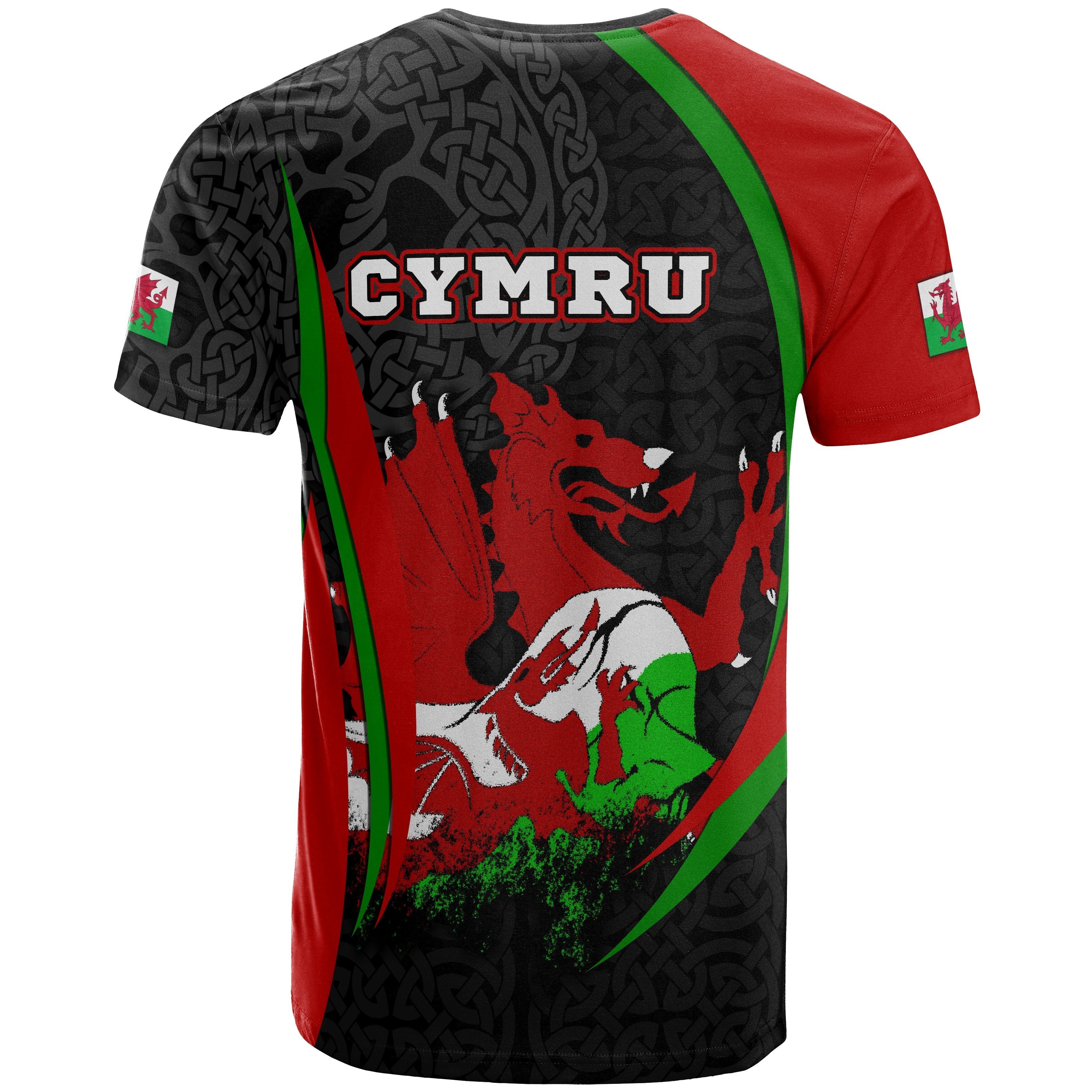 Wales T shirt - Cymru Spirit - Vibe Hoodie Shop