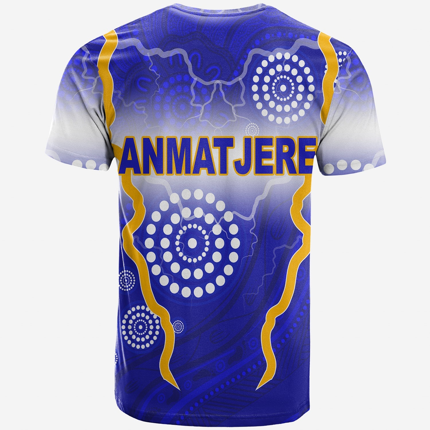 Anmatjere Cowboys Mix Aboriginal Blue T shirt - LT20 - Vibe Hoodie Shop