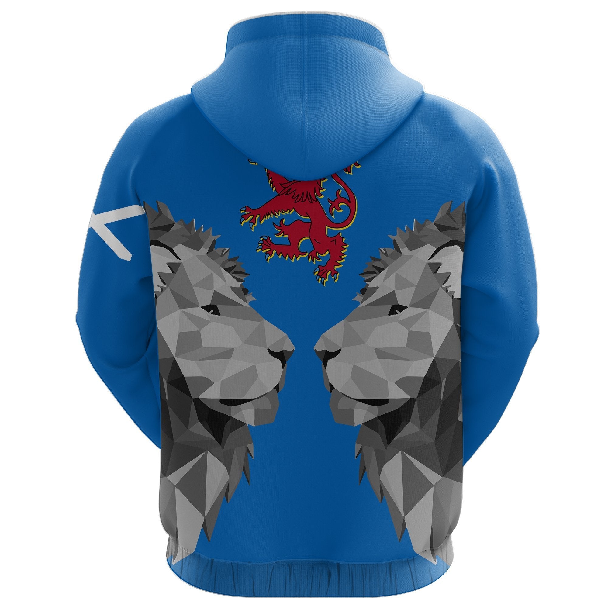 Scotland Zip - Up Hoodie - Double Lion - Vibe Hoodie Shop