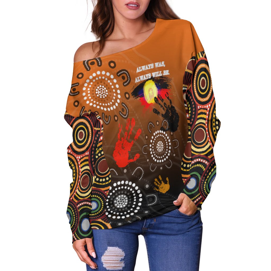 NAIDOC Off Shoulder Sweater - Heal Country 2021 - Vibe Hoodie Shop