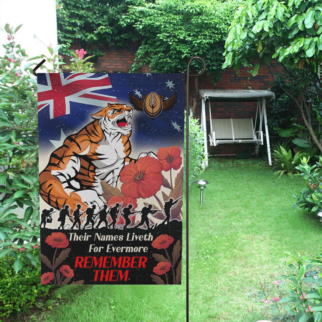 Tigers Rugby Flag - REMEMBER THEM Red Poppy Flowers Flag - Vibe Hoodie Shop