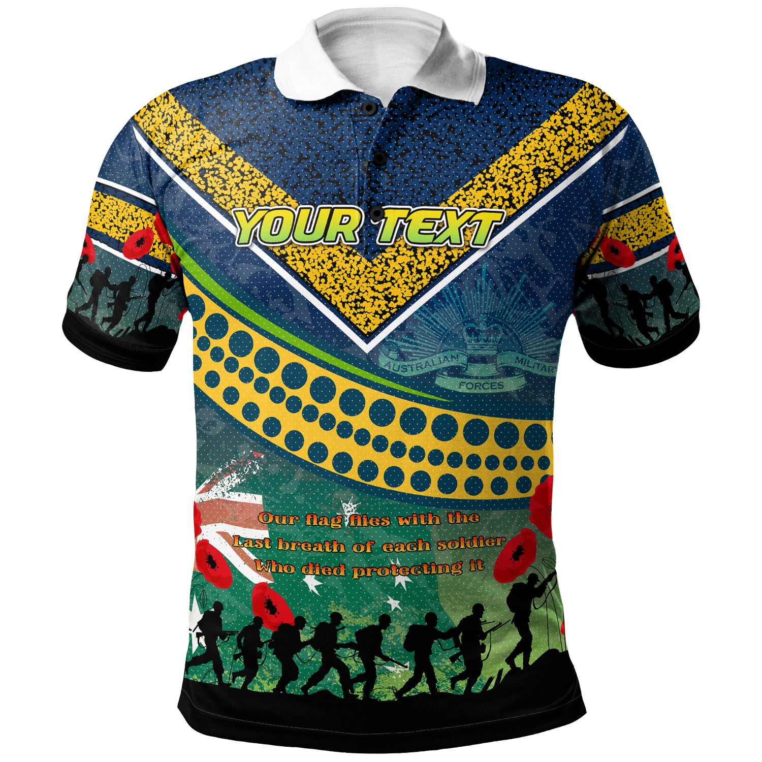 Australia Parramatta Anzac Polo Shirt - Custom Parramatta Remember Polo Shirt - Vibe Hoodie Shop