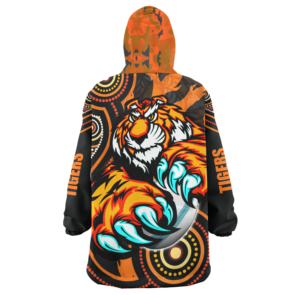 Tigers Rugby Custom Indigenous Snug Hoodie - This is My Jungle Aboriginal Style Wearable Blanket Hoodie RLT14 - Vibe Hoodie Shop