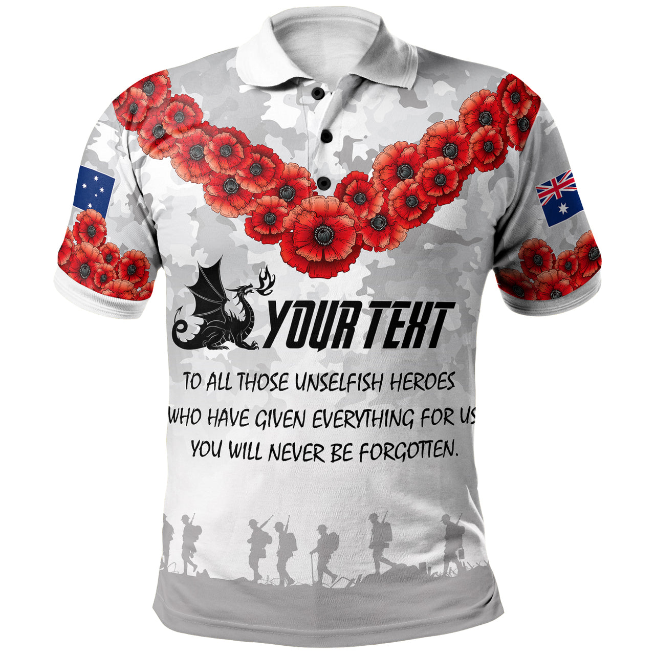 St.George Rugby Polo Shirt - Custom ANZAC St.George Polo Shirt RLT13 - Vibe Hoodie Shop