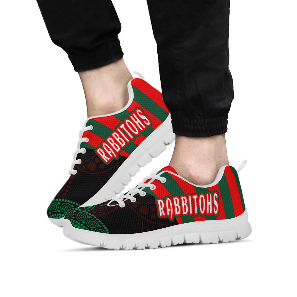 Rabbitohs Rugby Sneakers - Rabbitohs Super Style Sneakers - Vibe Hoodie Shop