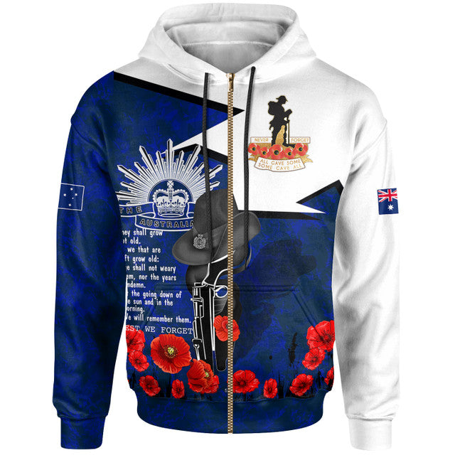 Australia Hoodie Anzac Lest We Forget - Vibe Hoodie Shop