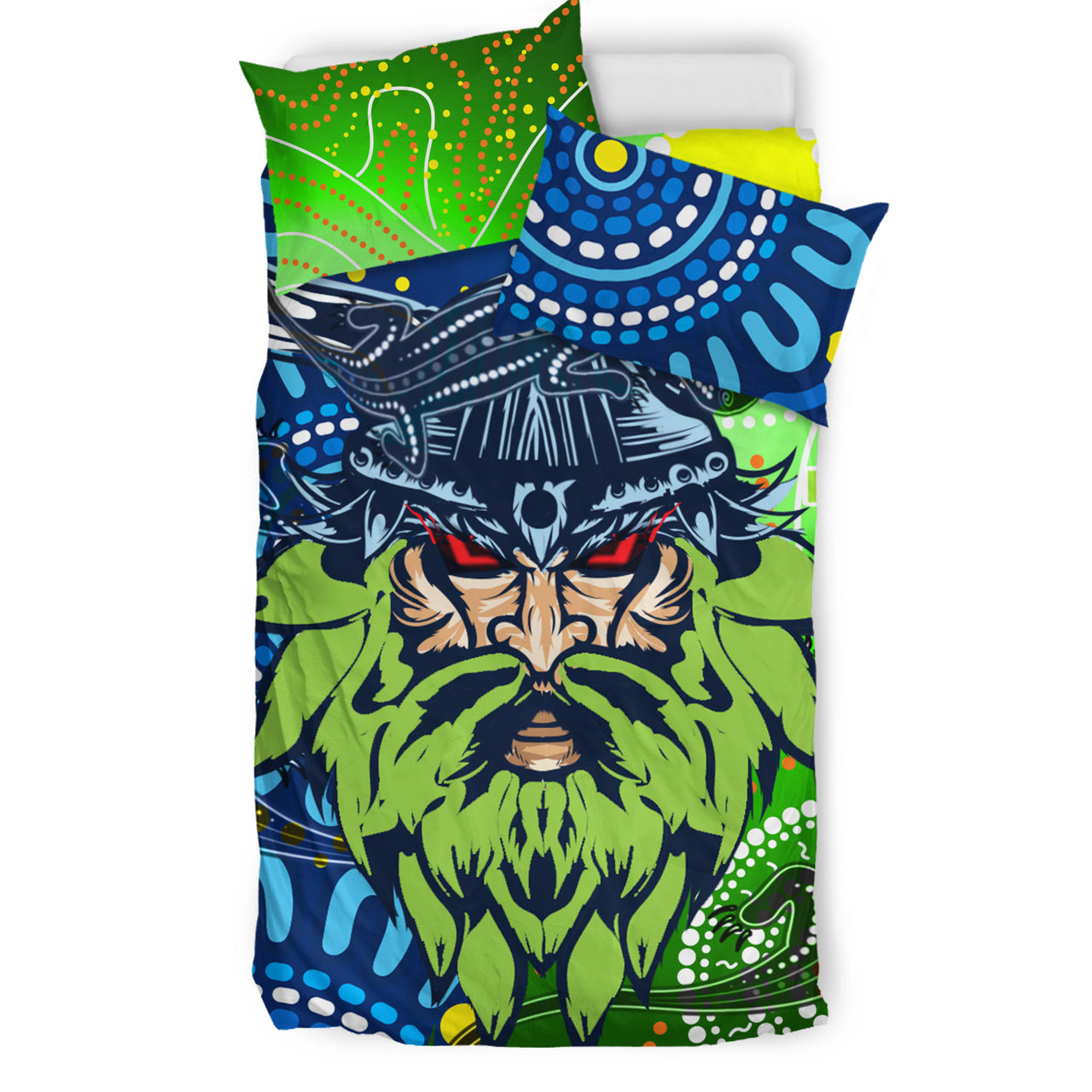 Raiders Rugby Custom Aboriginal Bedding Set - The Indigenous Raiders Power RLT13 - Vibe Hoodie Shop