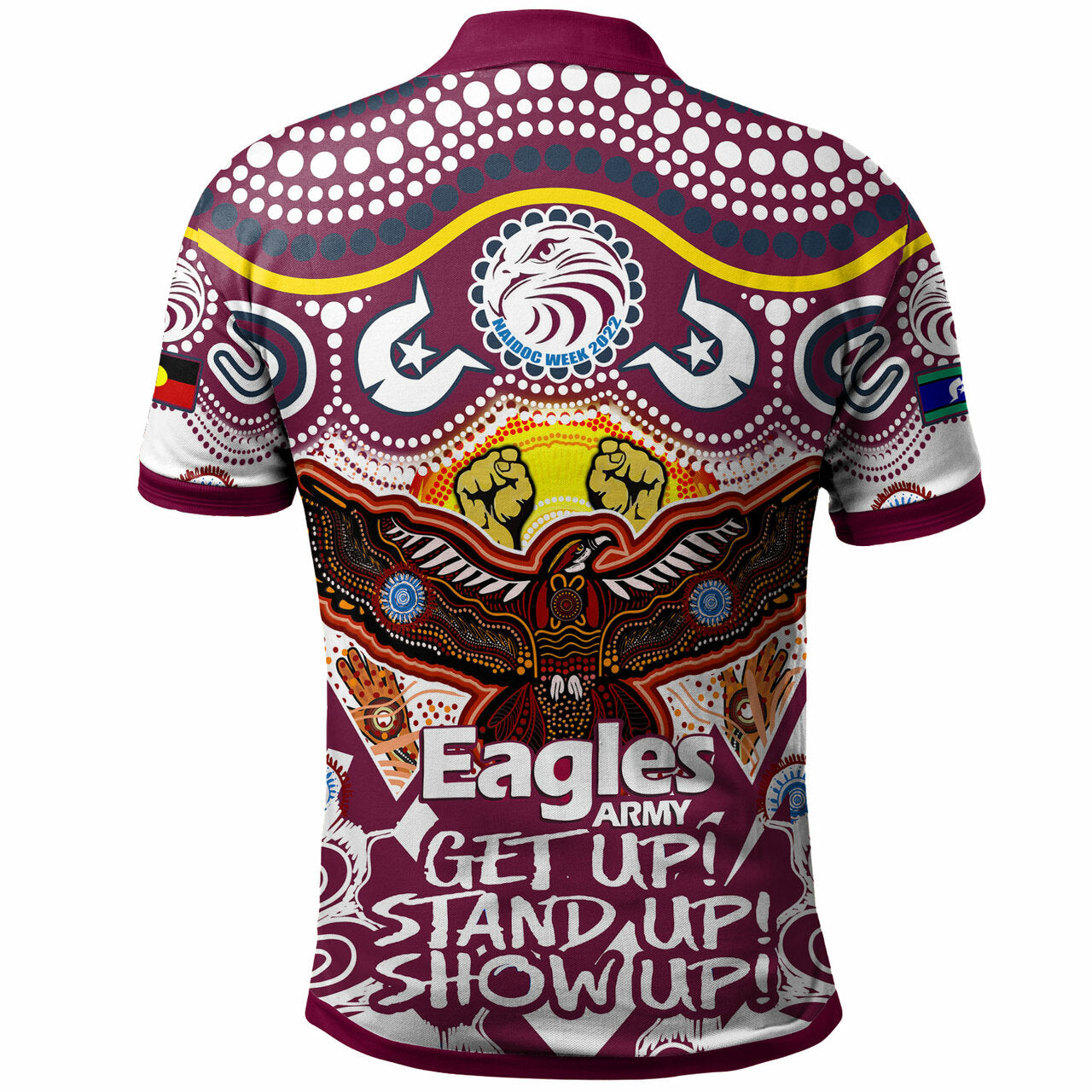 Sea Eagles Rugby NAIDOC Celebrations Aboriginal And Torres Strait Islanders Culture Polo Shirt RLT12 - Vibe Hoodie Shop