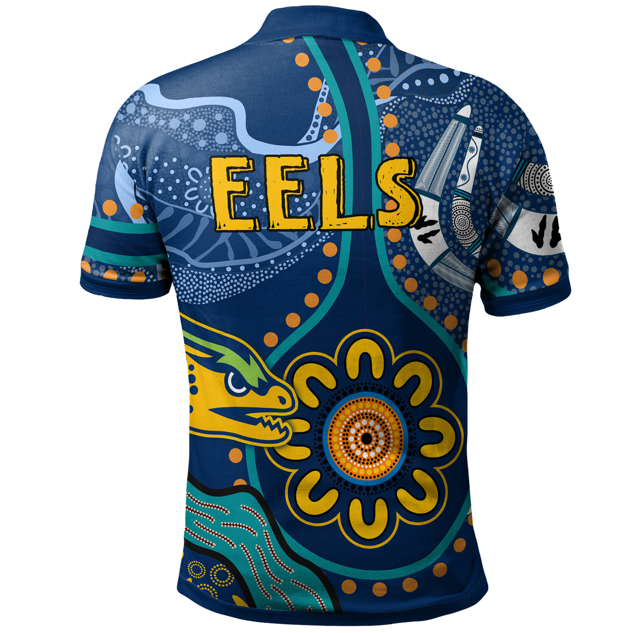 Eels Rugby Polo Shirt - Custom Indigenous Eels Polo Shirt RLT13 - Vibe Hoodie Shop