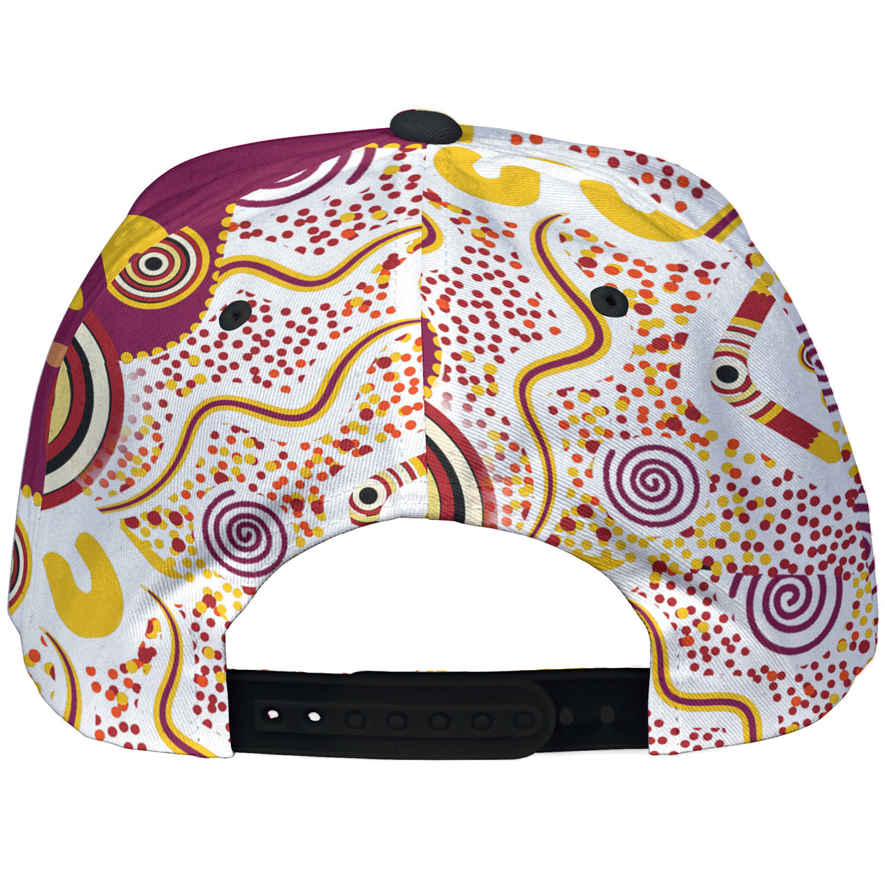 Sea Eagles Aboriginal Rugby Custom Cap - Double Sea Eagles With Tribal Sun And Footprints RLT13 - Vibe Hoodie Shop