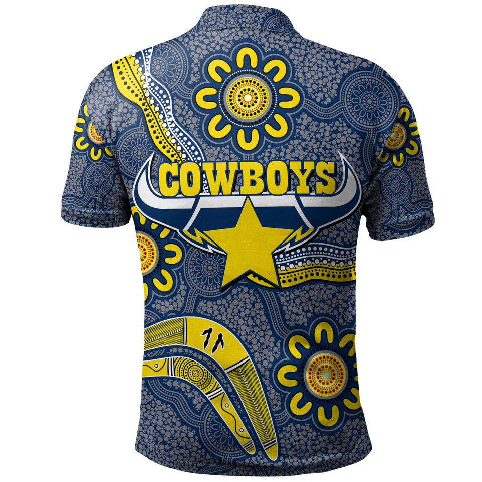 Australia Rugby Polo Shirt - Aboriginal Boomerang Cowboys - LT20 - Vibe Hoodie Shop