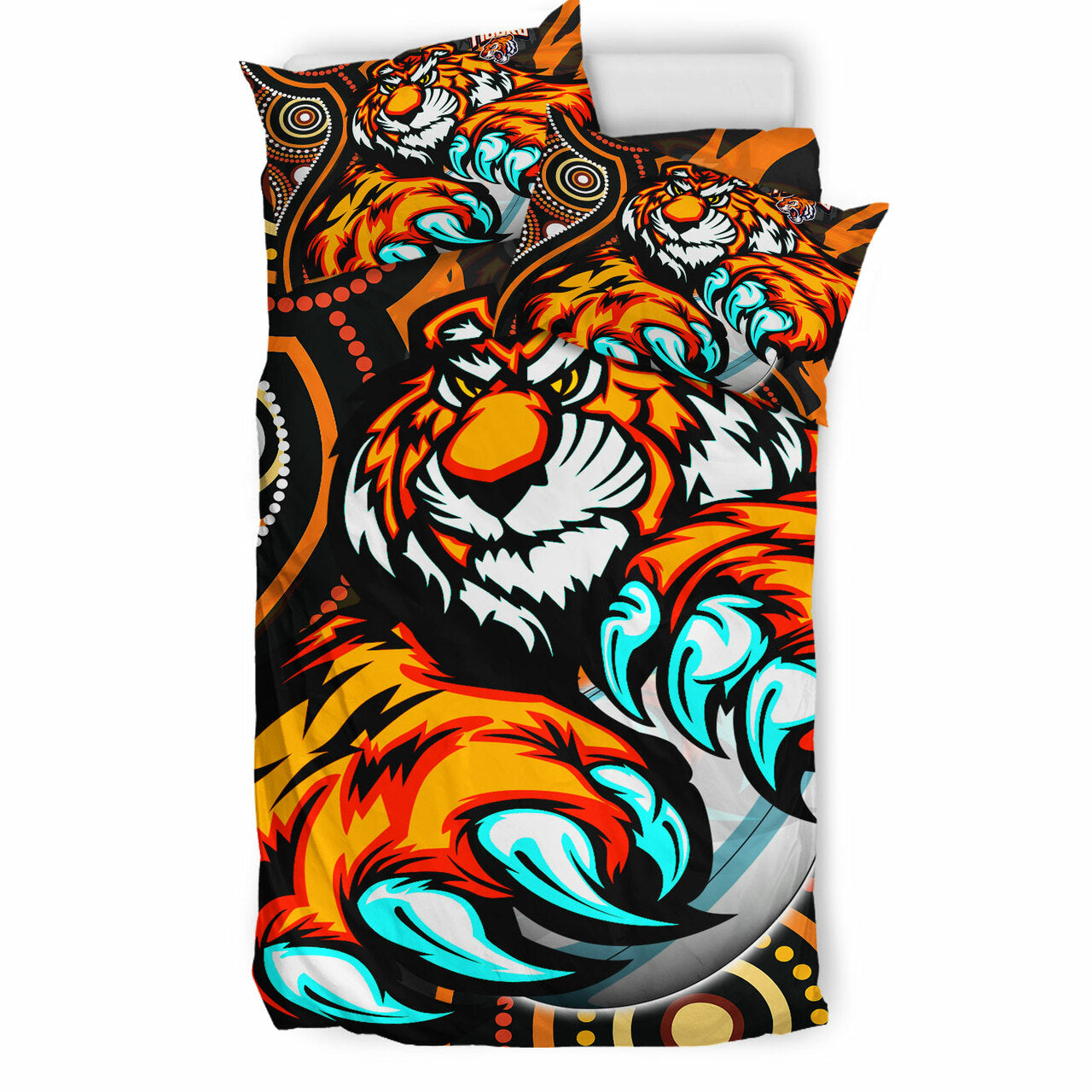Tigers Rugby Custom Indigenous Bedding Set - This is My Jungle Aboriginal Style RLT12 - Vibe Hoodie Shop