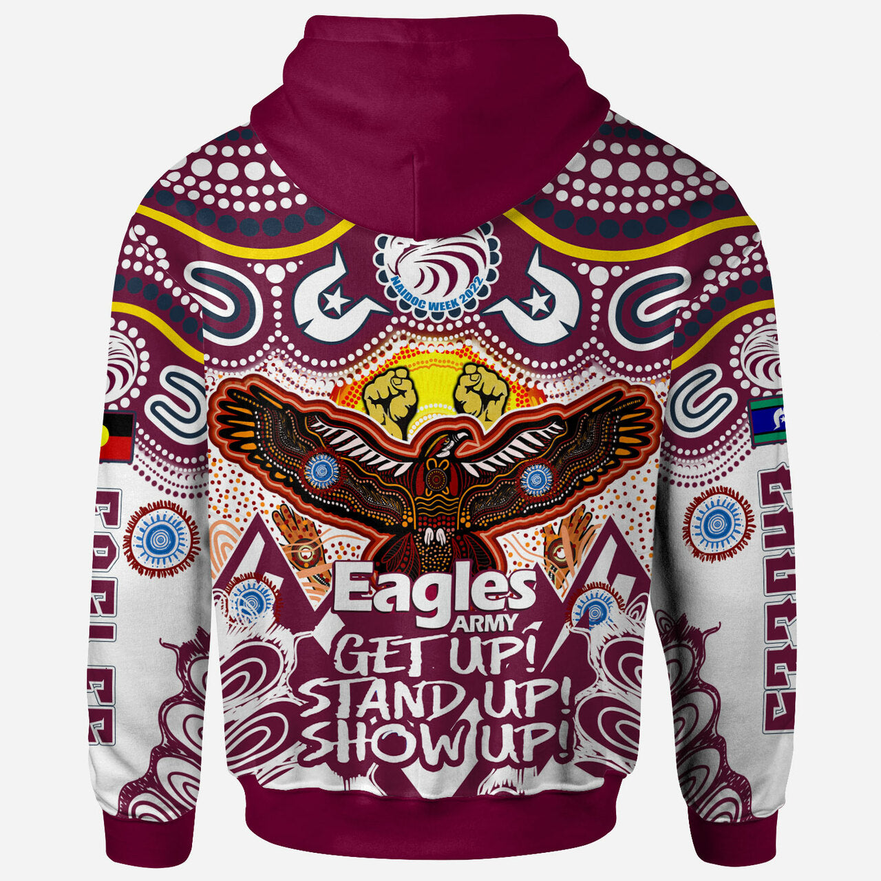 Sea Eagles Rugby NAIDOC Week Hoodie - Sea Eagles NAIDOC Celebrations Aboriginal And Torres Strait Islanders Culture Hoodie RLT12 - Vibe Hoodie Shop