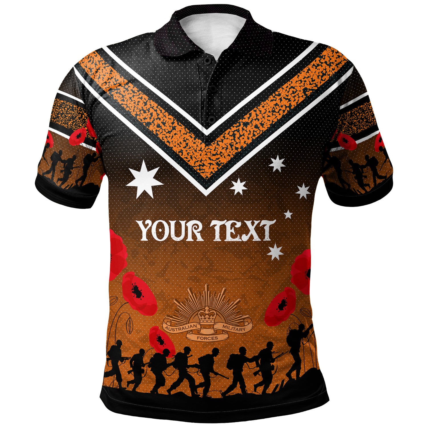 Australia South West Sydney Anzac Custom Polo Shirt - We Will Remember Polo Shirt - Vibe Hoodie Shop