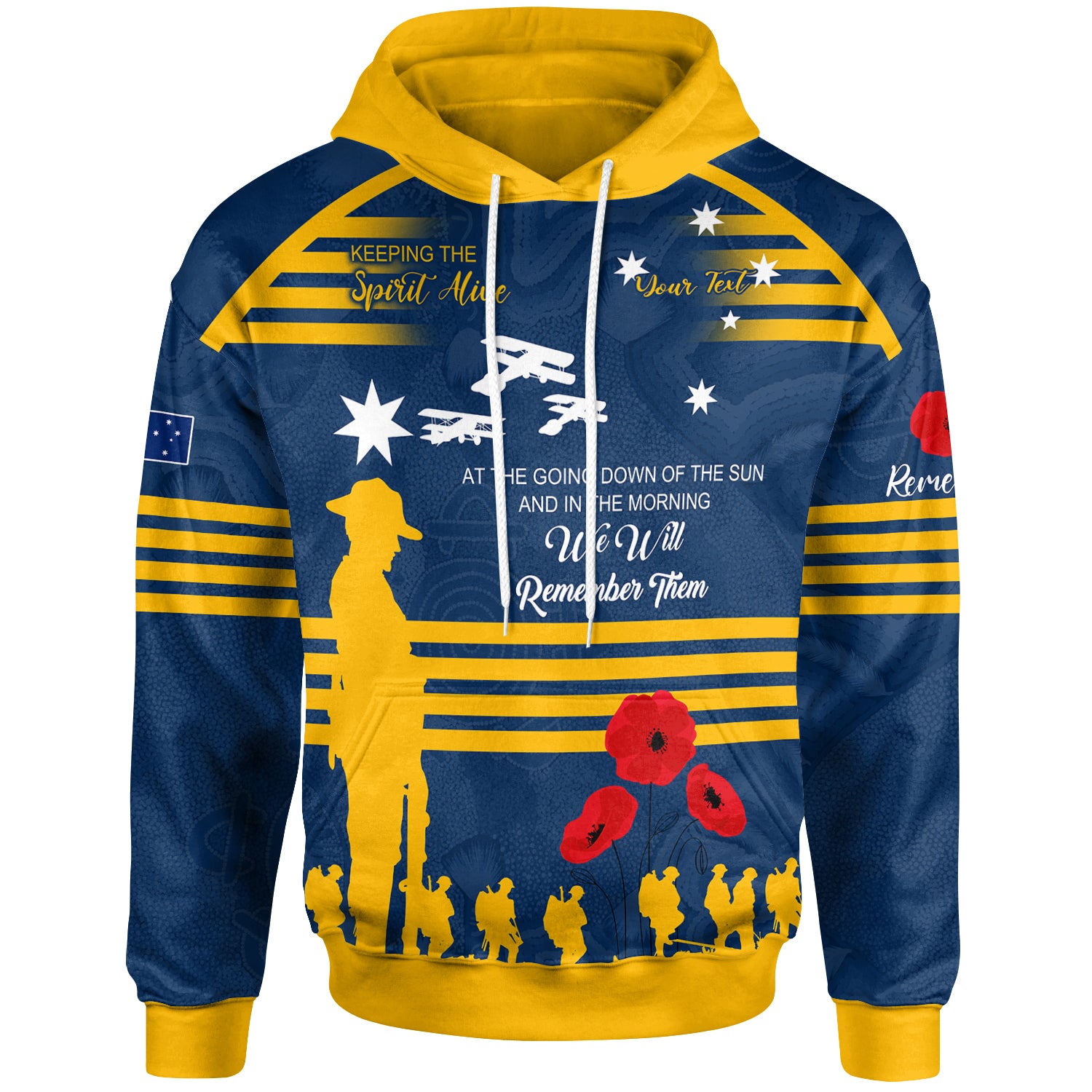 Australia Parramatta Anzac Custom Hoodie - Keeping the Spirit Alive Hoodie - Vibe Hoodie Shop