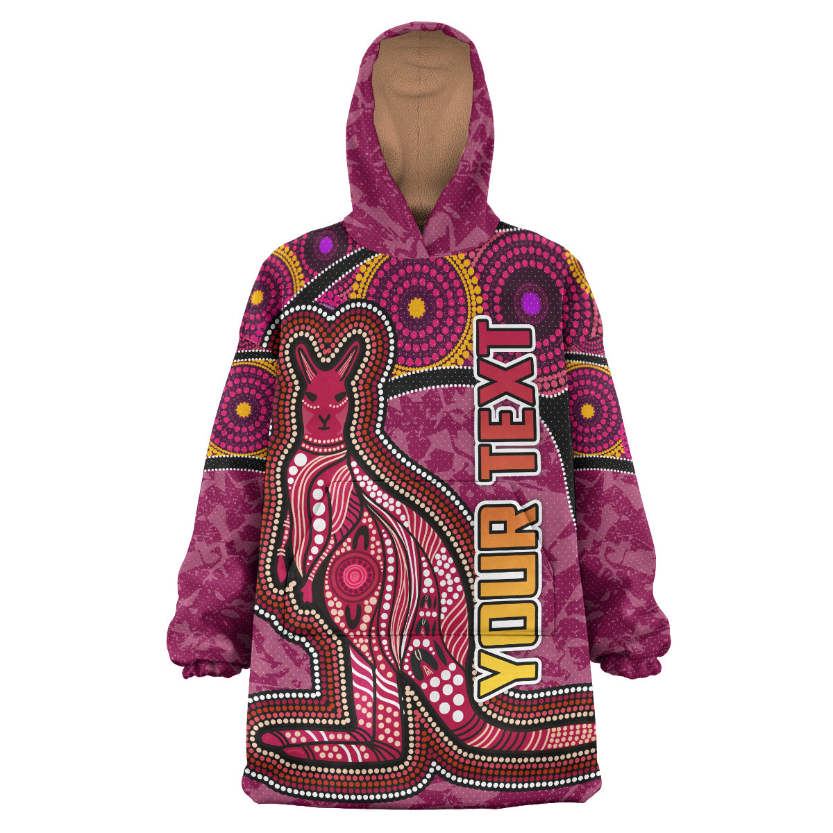 Maroons Rugby Snug Hoodie - Custom Maroons Kangaroo Wearable Blanket Hoodie RLT14 - Vibe Hoodie Shop
