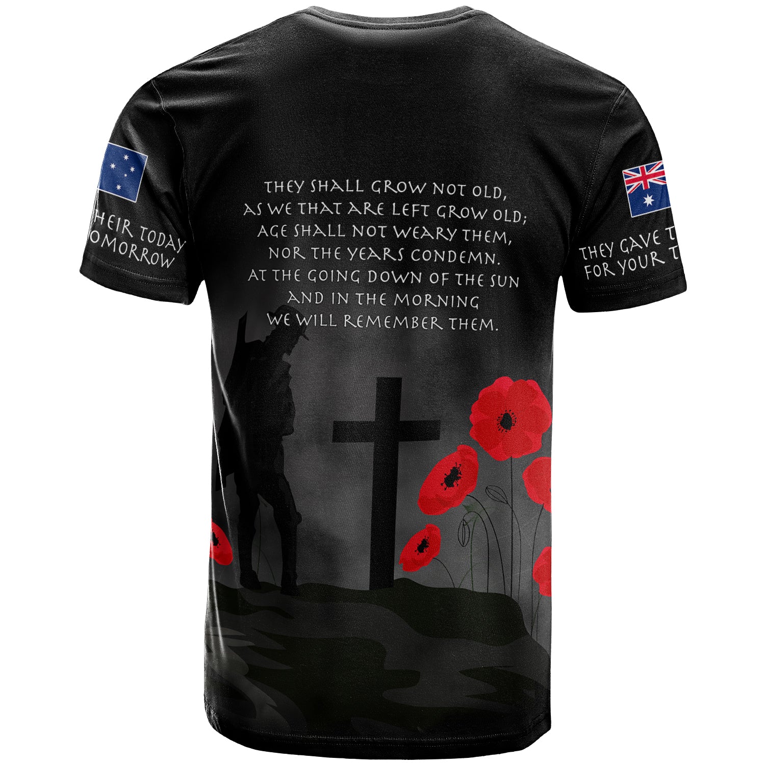 Australia Anzac T-shirt - Australia Remember T-shirt - Vibe Hoodie Shop