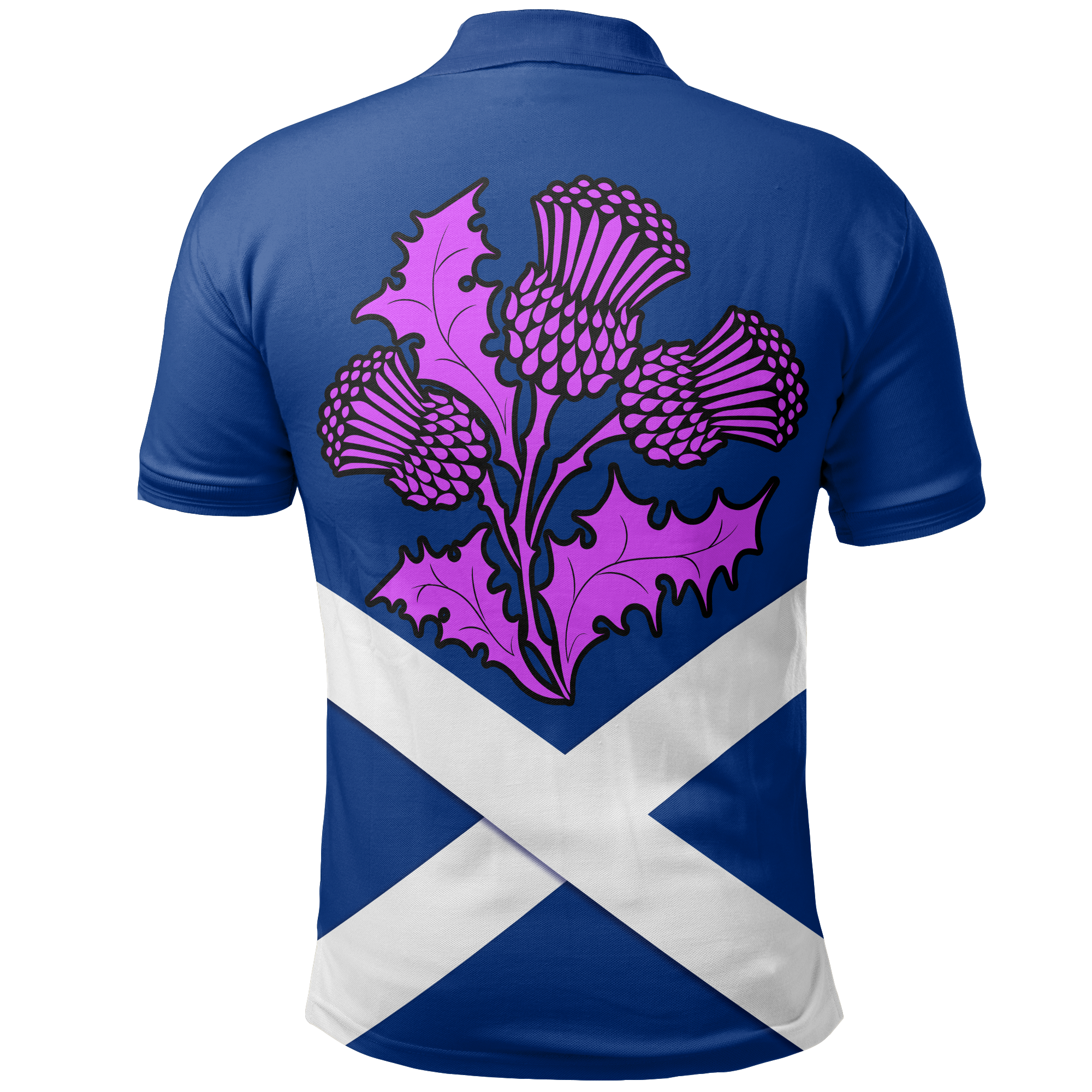 Scotland Polo Shirt - Scottish Lion - Vibe Hoodie Shop