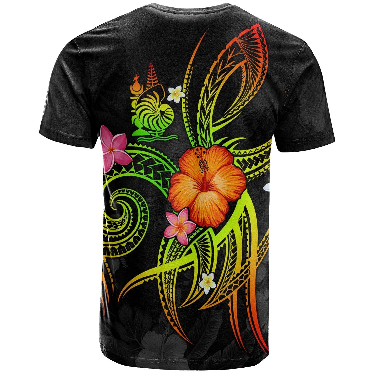 New Caledonia Polynesian Personalised T shirt - Legend of New Caledonia (Reggae) - Vibe Hoodie Shop