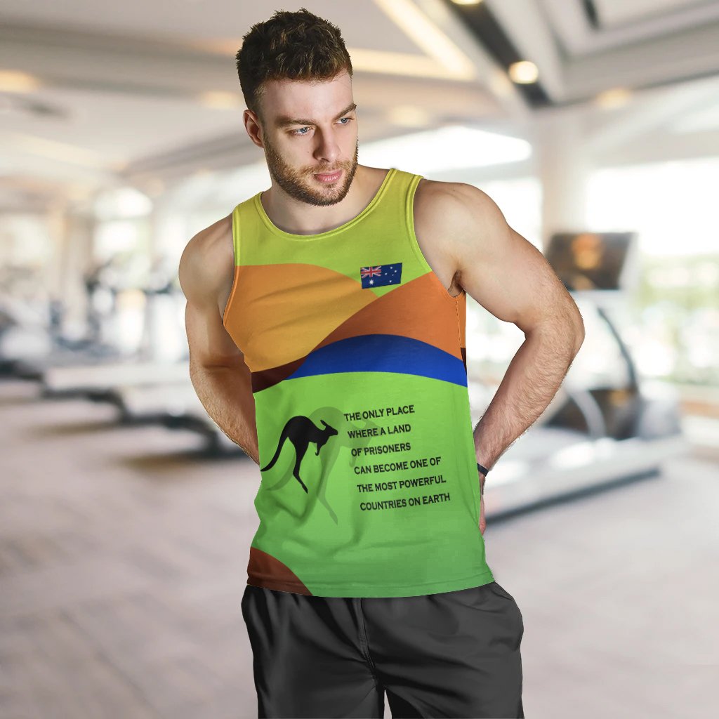 Men's Tank Top - National Color of Australia - Vibe Hoodie Shop