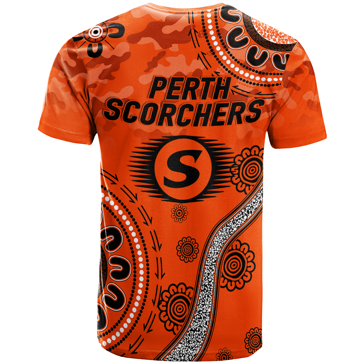 Perth Scorchers ANZAC Day Aboriginal T-Shirt - - Vibe Hoodie Shop
