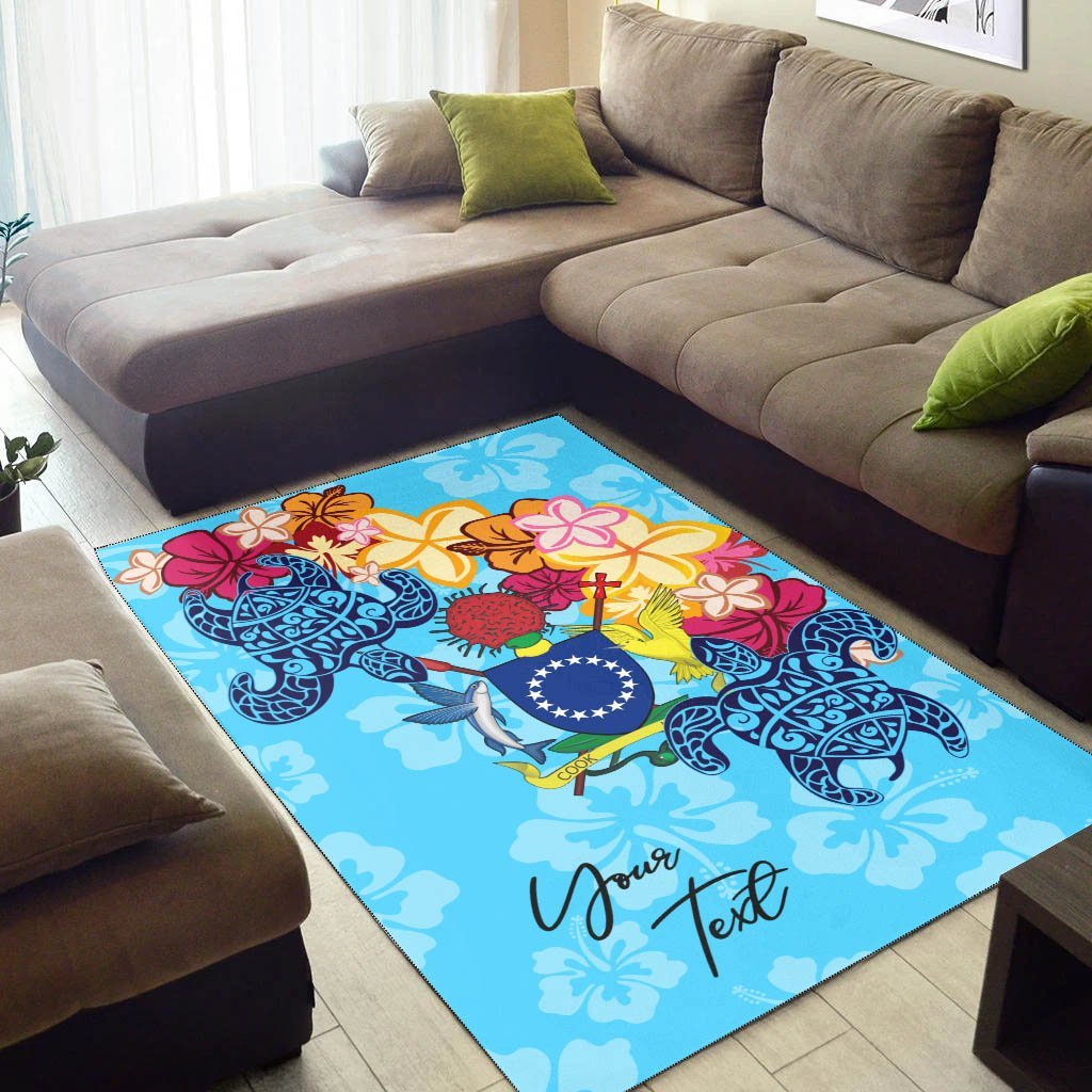 Cook Islands Area Rug - Custom Personalised Tropical Style - Vibe Hoodie Shop