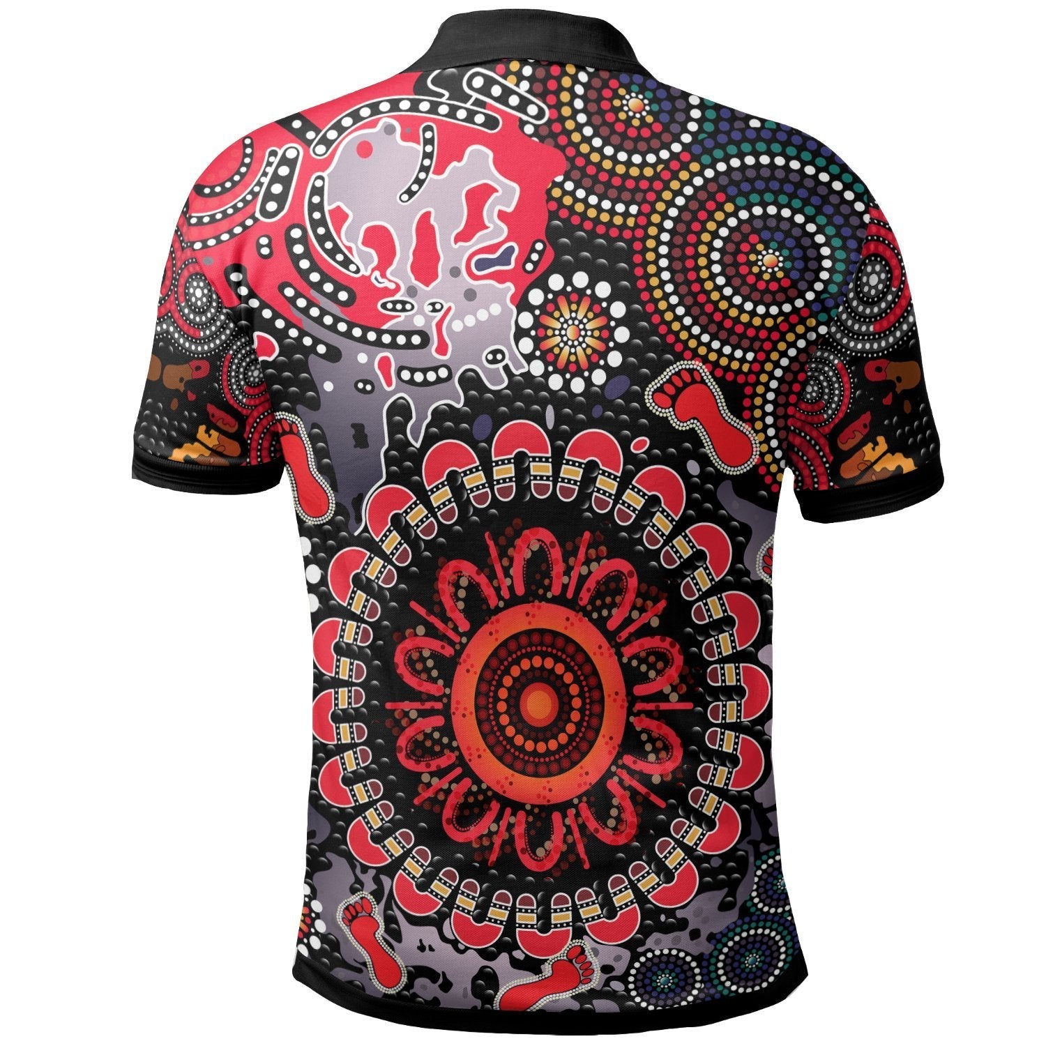 Custom Vibe Hoodie Aboriginal Polo Shirts - Dot Painting Art Indigenous Color RLT20 - Vibe Hoodie Shop